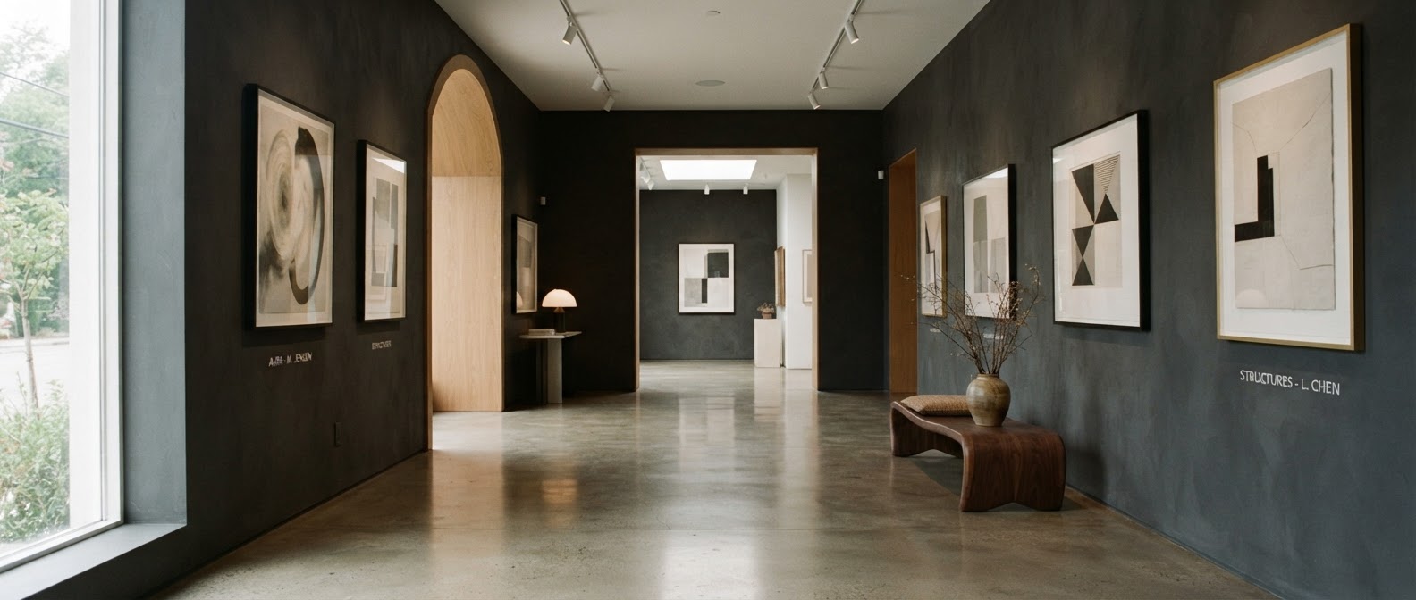 The HG Art studio gallery space